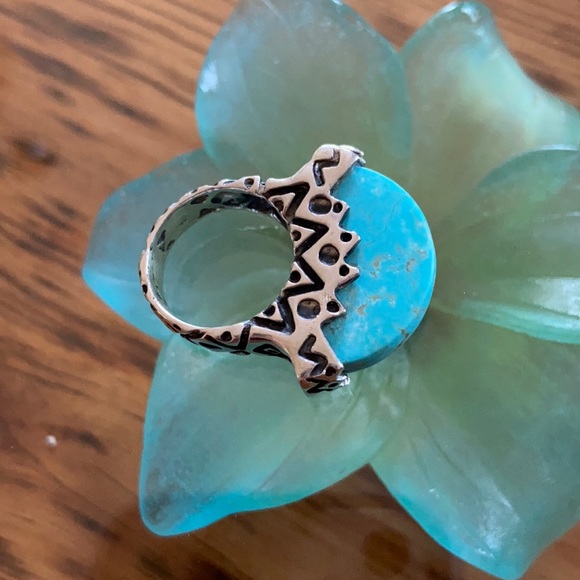 dian malouf Jewelry - Dian Malouf sterling 14 k and turquoise ring